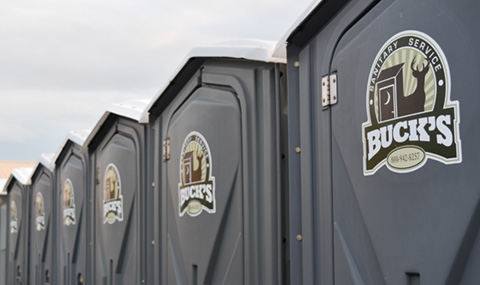 Portable restrooms for large crowds